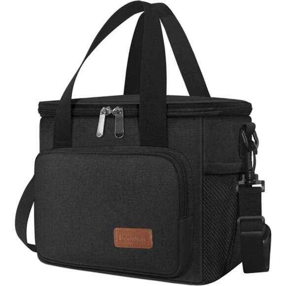Insulated Lunch Bag Large Leakproof Cooler Tote with Shoulder Strap for Work Pic - Picture 1 of 7